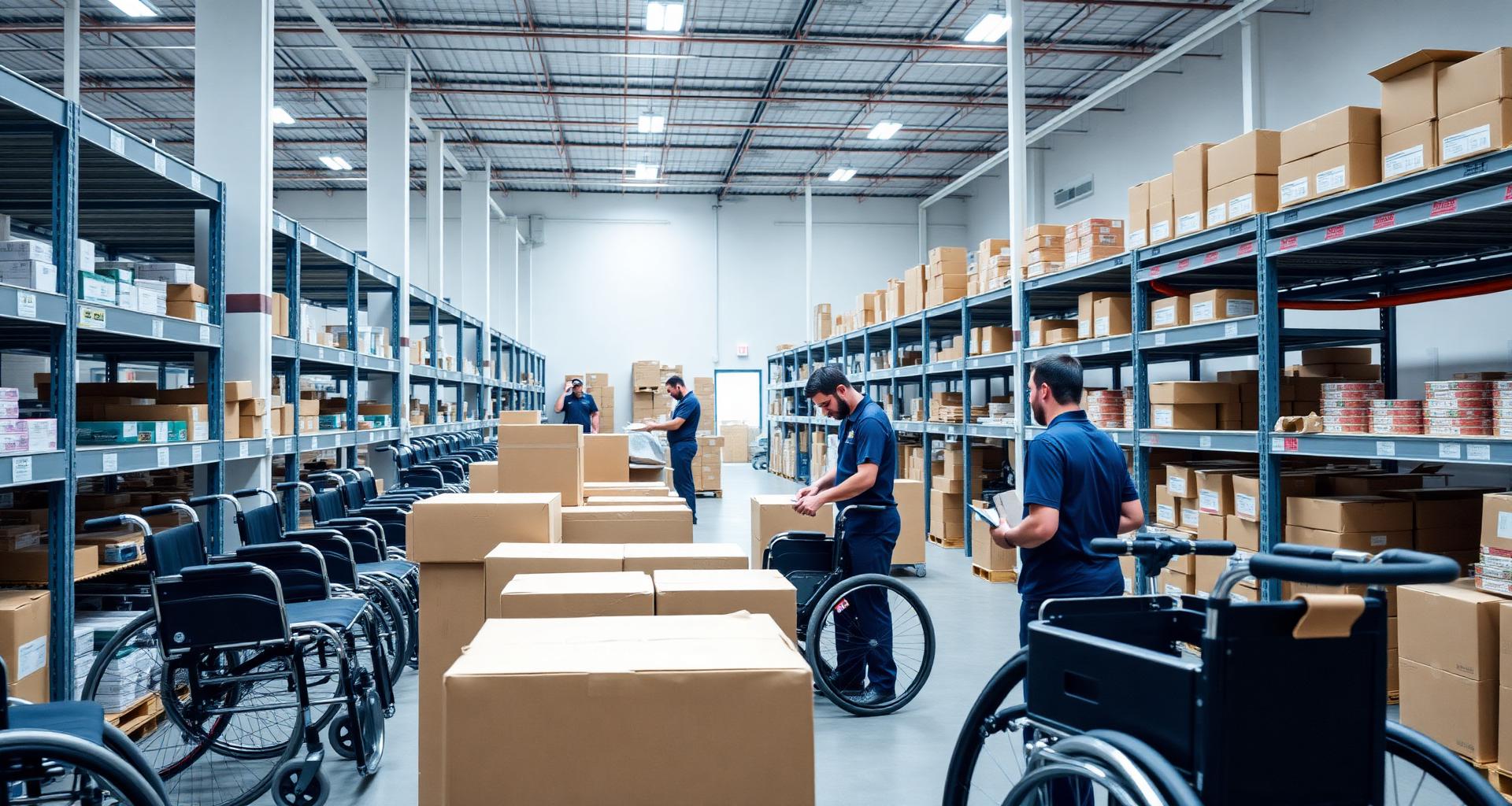 ProMed DME USA team preparing durable medical equipment for nationwide shipment