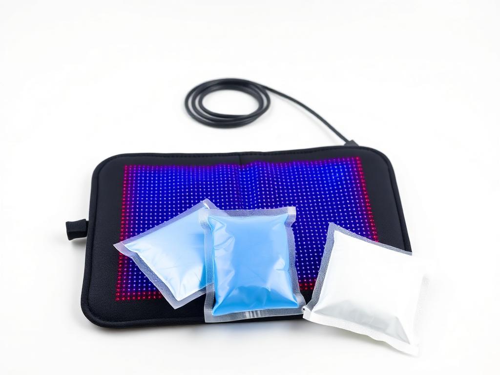 Infrared heating pad with hot and cold therapy gel packs
